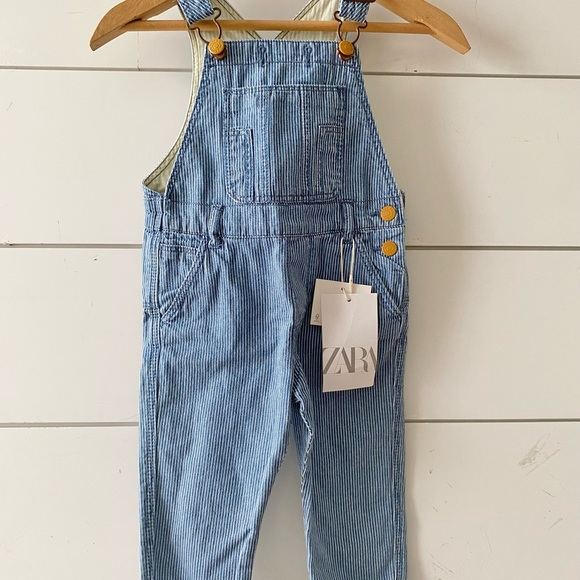 Zara Bottoms Nwt Zara Baby Boy Denim Overalls 92 Months Poshmark